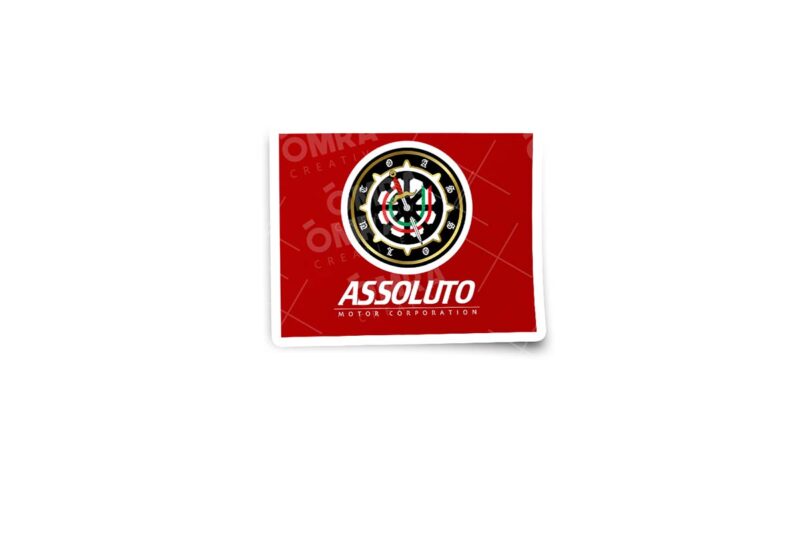 assoluto-stickers-1pk Assoluto Motor Corporation Glossy Stickers