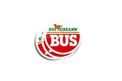 Bus Eireann Sign Glossy Stickers