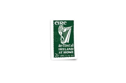 Éire Ireland Vintage An Tóstal 2½p Stamp Glossy Stickers