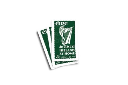 Éire Ireland Vintage An Tóstal 2½p Stamp Glossy Stickers