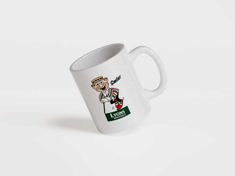 lyonsminstrelssmiley-white-mug Lyons Minstrels Smiler Mug - Image 1